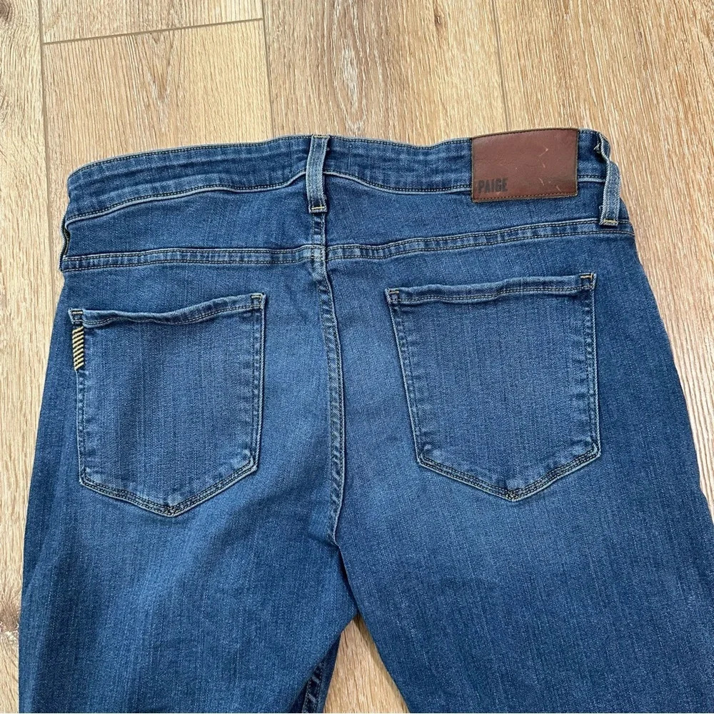 Paige Federal Women’s Mid-Rise Medium Wash Denim Slim Leg Jeans Size 32 GUC - Picture 8 of 9